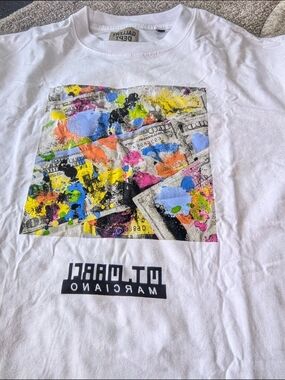 Gallery Dept. White Logo Crewneck Tee